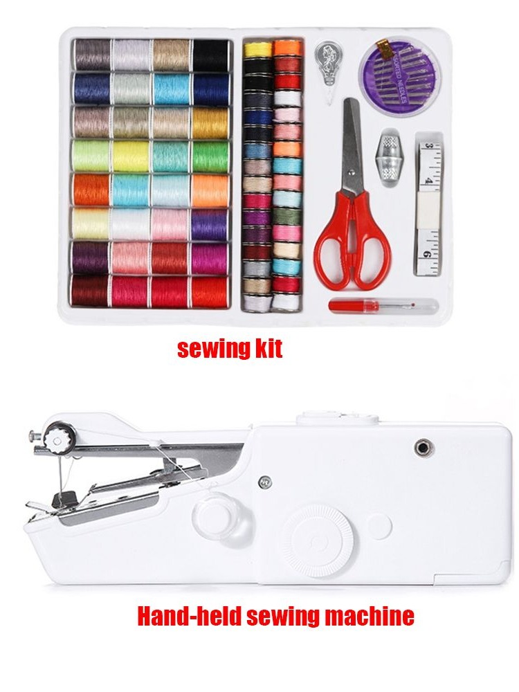 Mini Electric Sewing Machine Handheld - Reise-Smart-Set für Nähzubehör, Handnähmaschine, elektrische Nähmaschine,