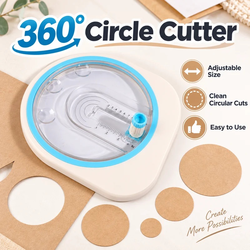 Scrapbooking - 360 ° Drehbarer, kreisförmiger Papierschneider, in