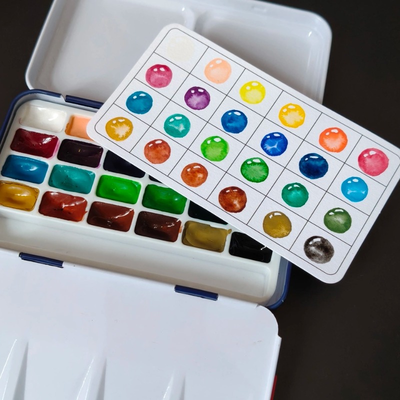 Rubens 24 Farben 1ml Feste Aqu – Watercolor Paint Set Solid Pigment Bewertung und Preis