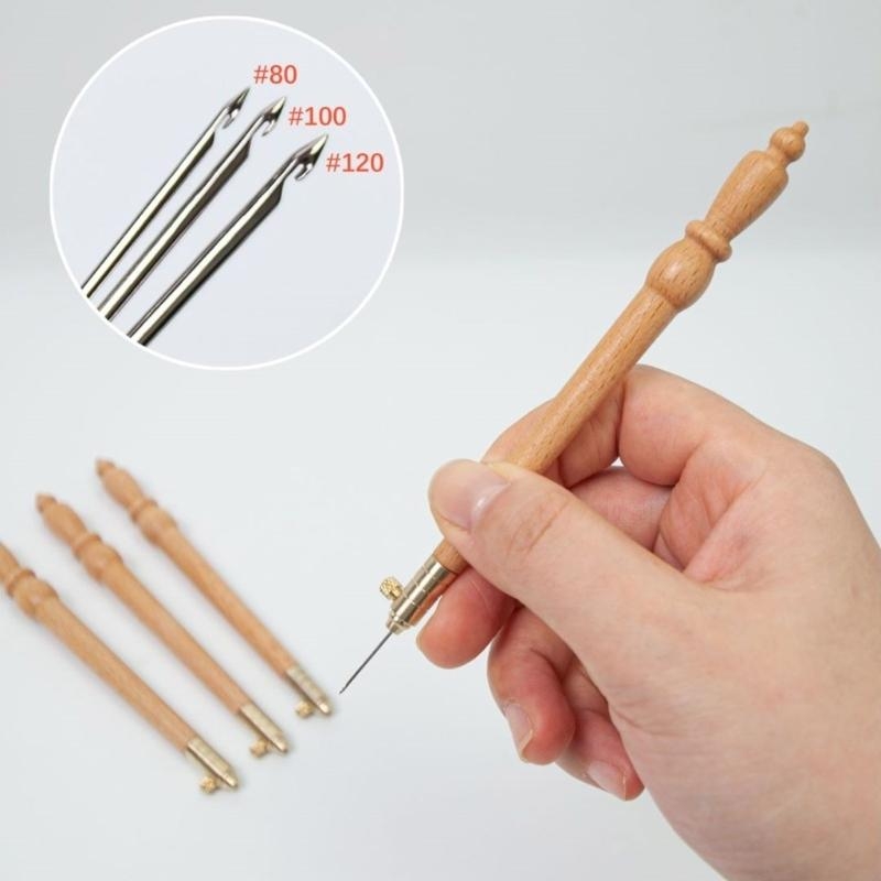 Stickhaken Französischer Stick – Wooden Crochet Hooks Ergonomic Handle Bewertung und Preis