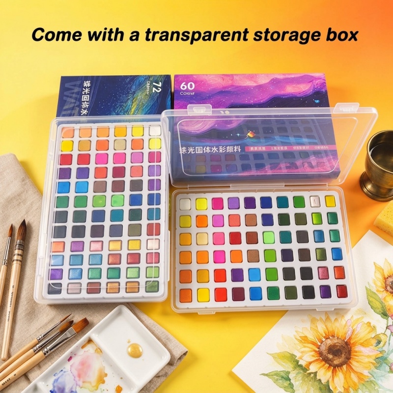 Feste und Perlmutt-Aquarellfar – Watercolor Paint Set Solid Pigment Bewertung und Preis