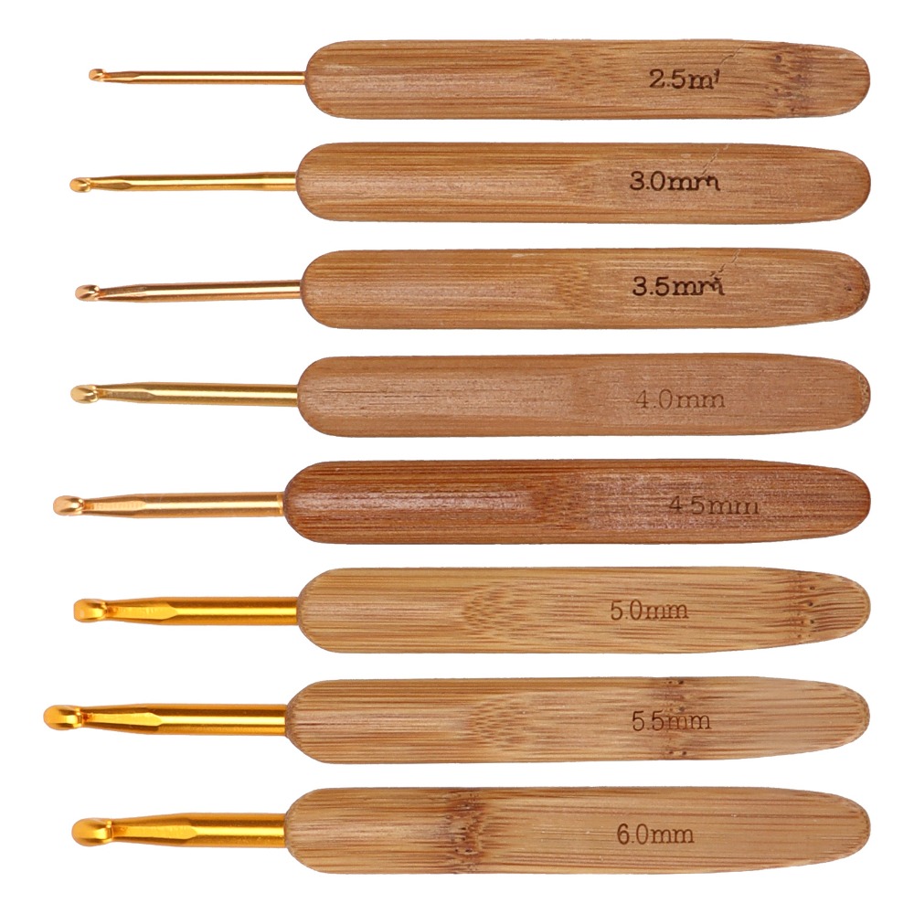 8-teiliges Set mit Häkelnadeln – Wooden Crochet Hooks Ergonomic Handle Bewertung und Preis