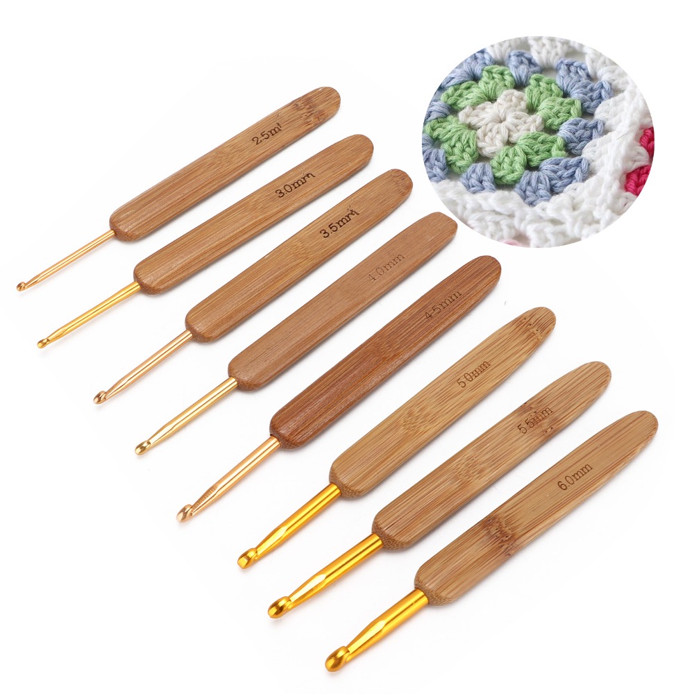 8-teiliges Set mit Häkelnadeln – Wooden Crochet Hooks Ergonomic Handle Bewertung und Preis