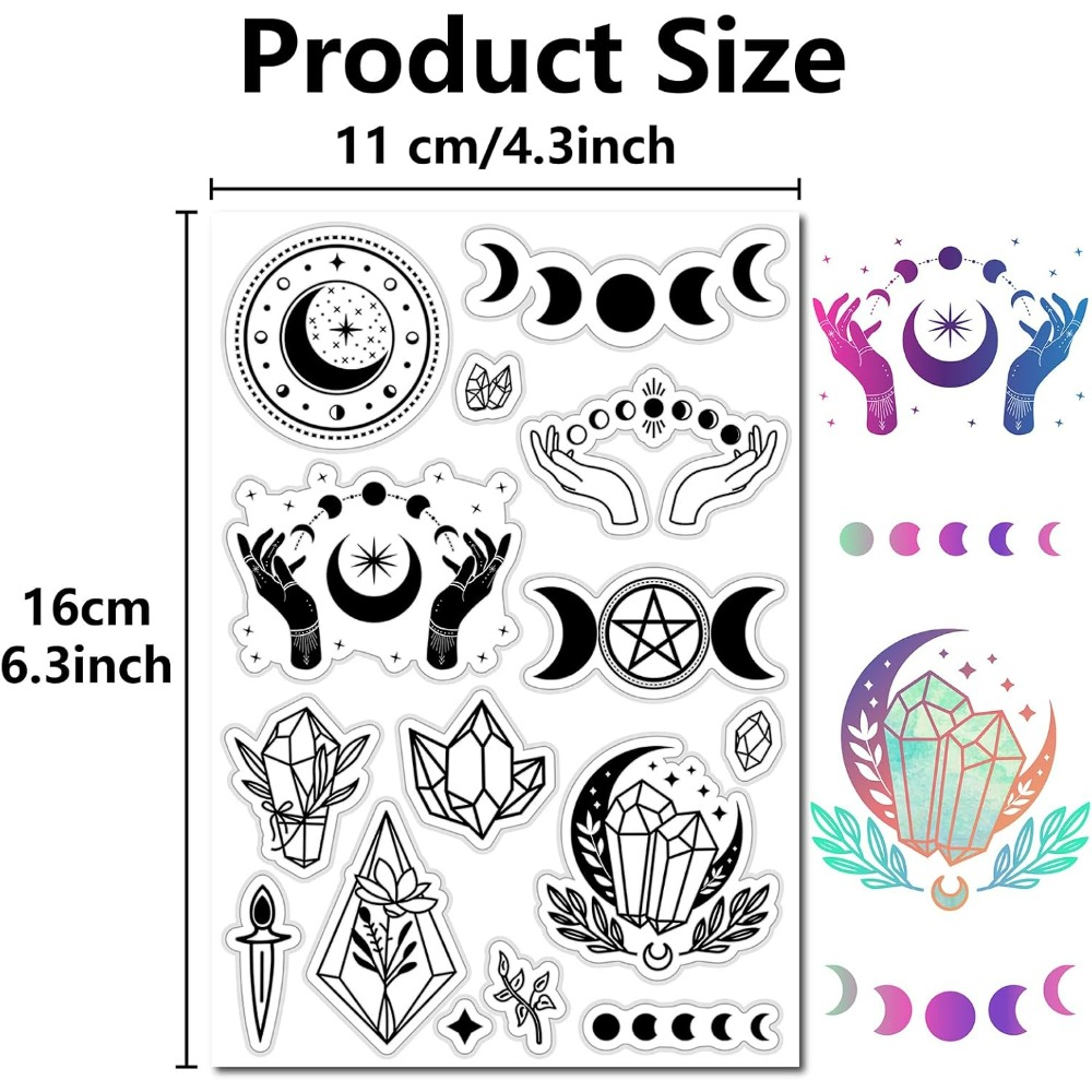 Mondphasen-Kristall-Stempel, m – Clear Silicone Stamps For Card Making Bewertung und Preis