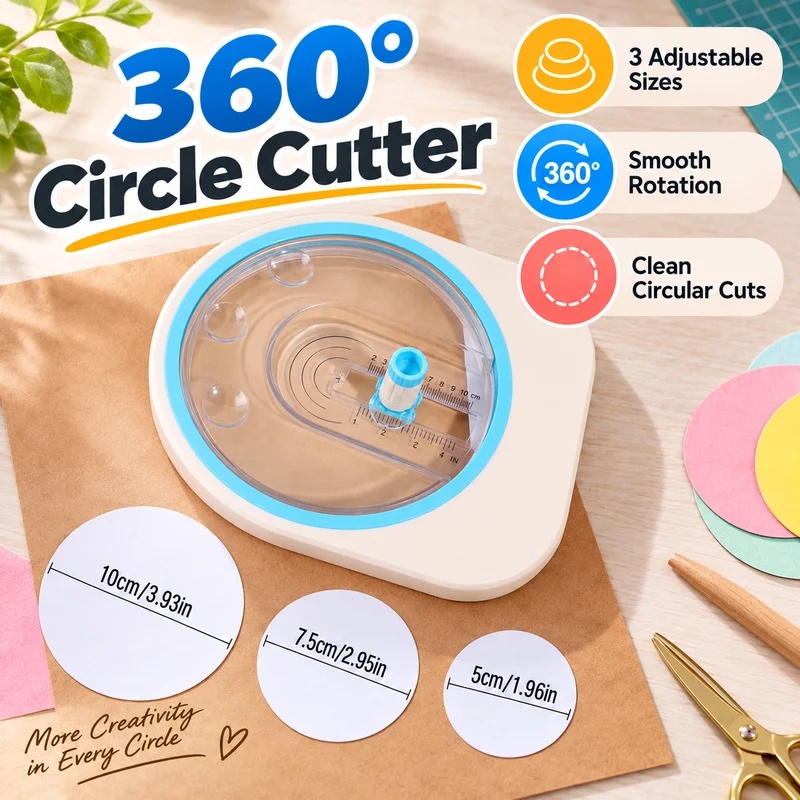 360 °   Drehbarer, kreisförmig – Scrapbooking Bewertung und Preis